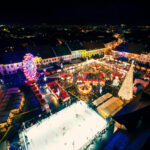 Marché de Noël par drone