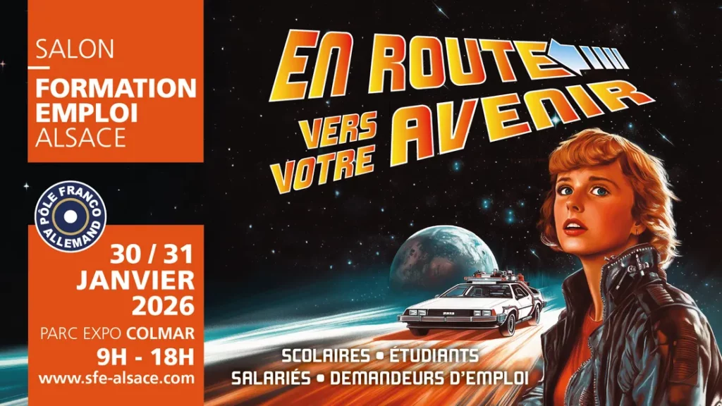 Affiche salon emploi formation Colmar