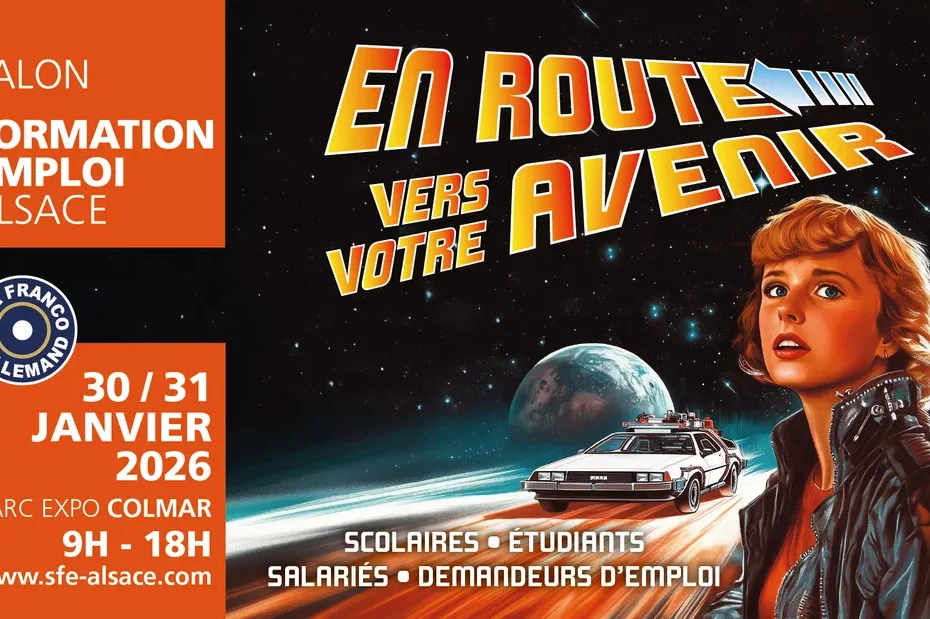 Affiche salon emploi formation Colmar